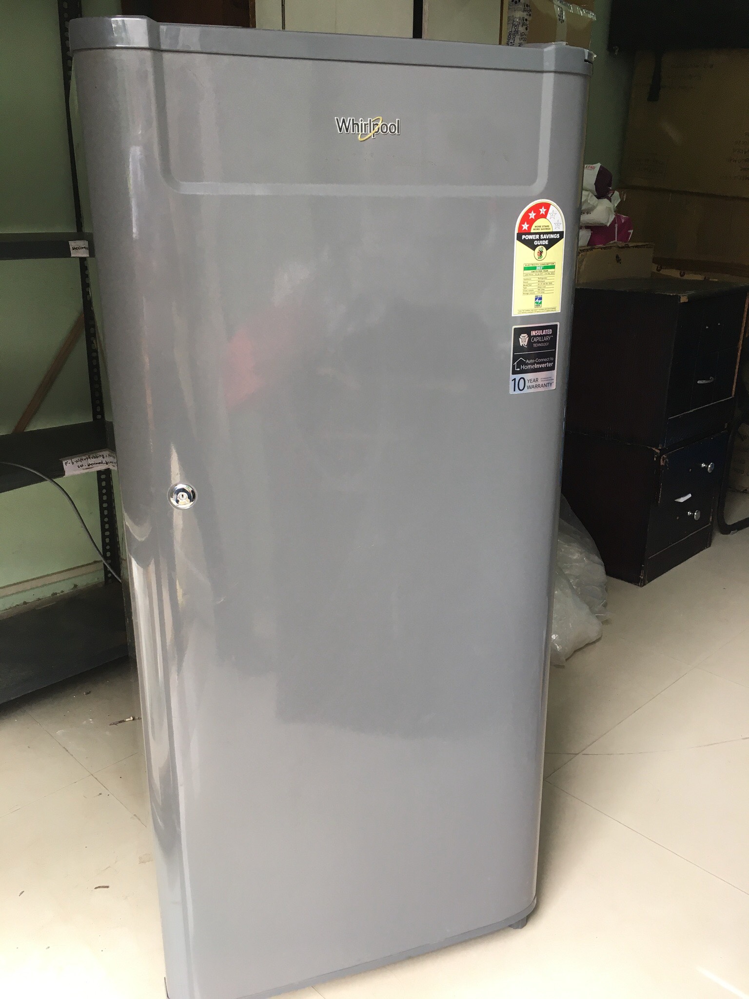 whirlpool fridge 240 litre single door