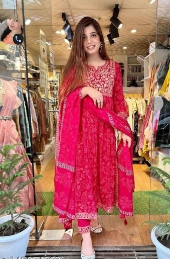 Classic Kota Doria Embridery Work Suit In Pink,kota doria suits in  jaipur-Jhakhas.com