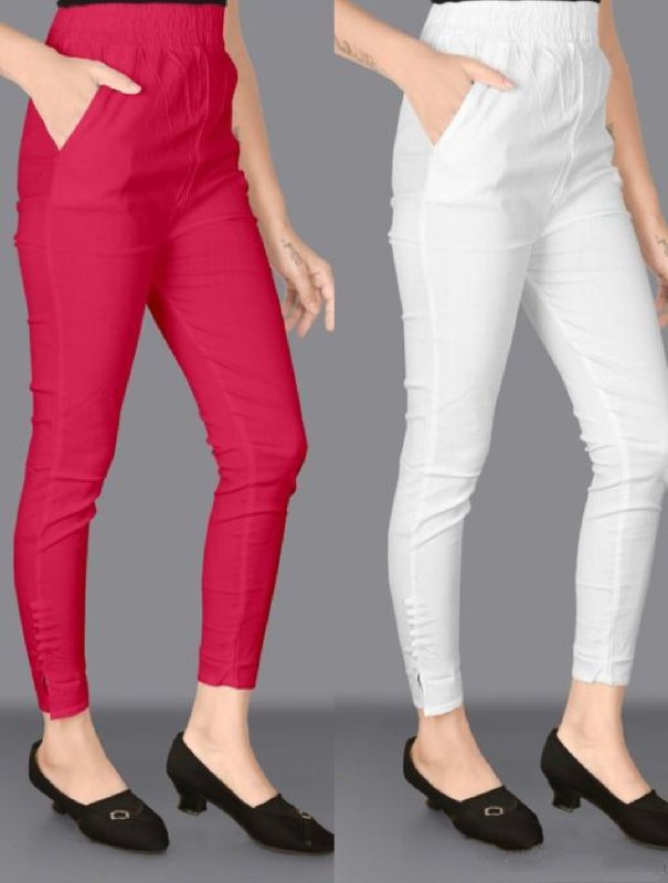 (PACK OF 2) High quality stylish Cigarette ladies pant(combo of 2) Trousers  & Pants
