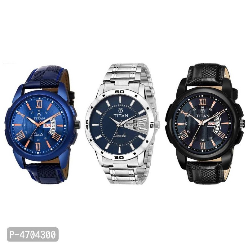 Limited Addition Titan Watches For Men ( Set Of 3)