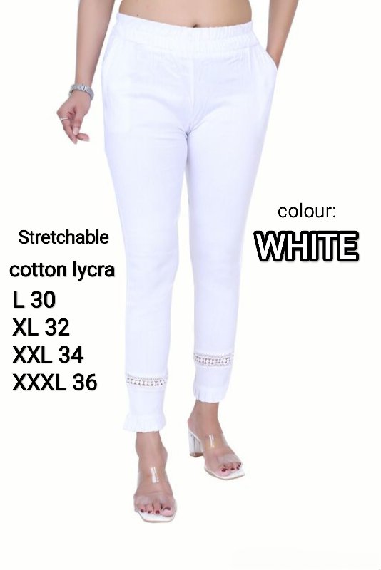 Buy De Moza Women Slim Fit Cotton Cropped Cigarette Trousers - Trousers for  Women 22202160 | Myntra