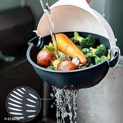 Graters - Magic Rotate Vegetable Cutter Drain Basket Multi