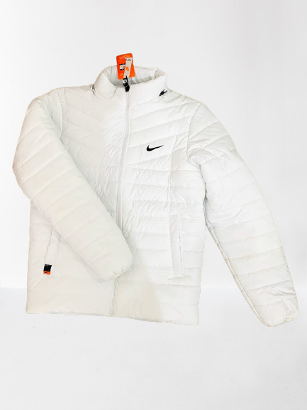 nike white puffer jacket men