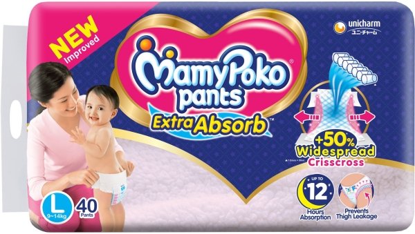 MamyPoko Pants Diaper Pant L 9-14 kg - Online Grocery Shopping and Delivery  in Bangladesh | Buy fresh food items, personal care, baby products and more