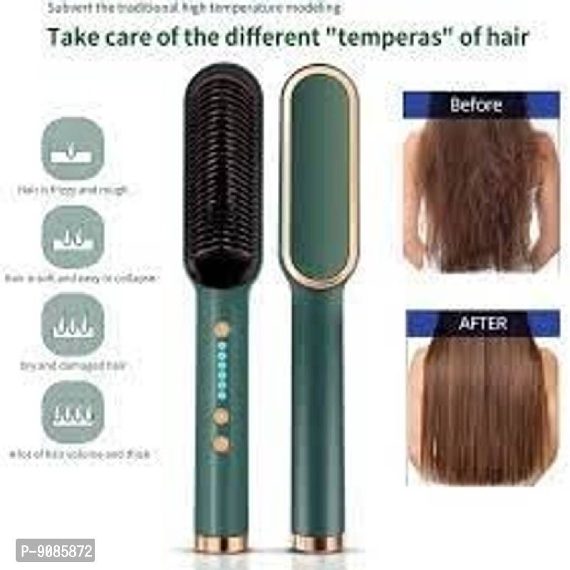 Hair Straightener Comb for Women Men, Hair Styler, Straightener Machine  Brush/PTC Heating Electric Straightener with