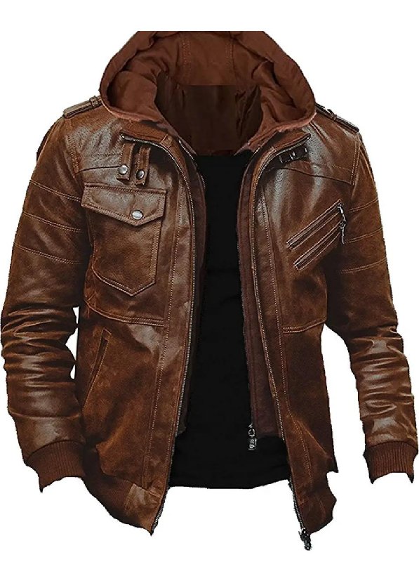 Hunter on sale leather jacket