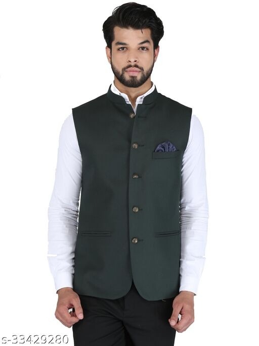 Ethnic Jacket Style Indowestern In Wine Color