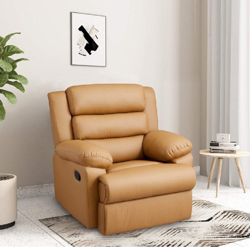 tan brown recliner