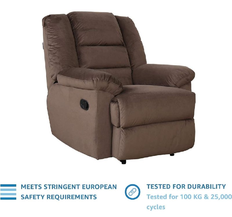 solimo musca single seater fabric recliner