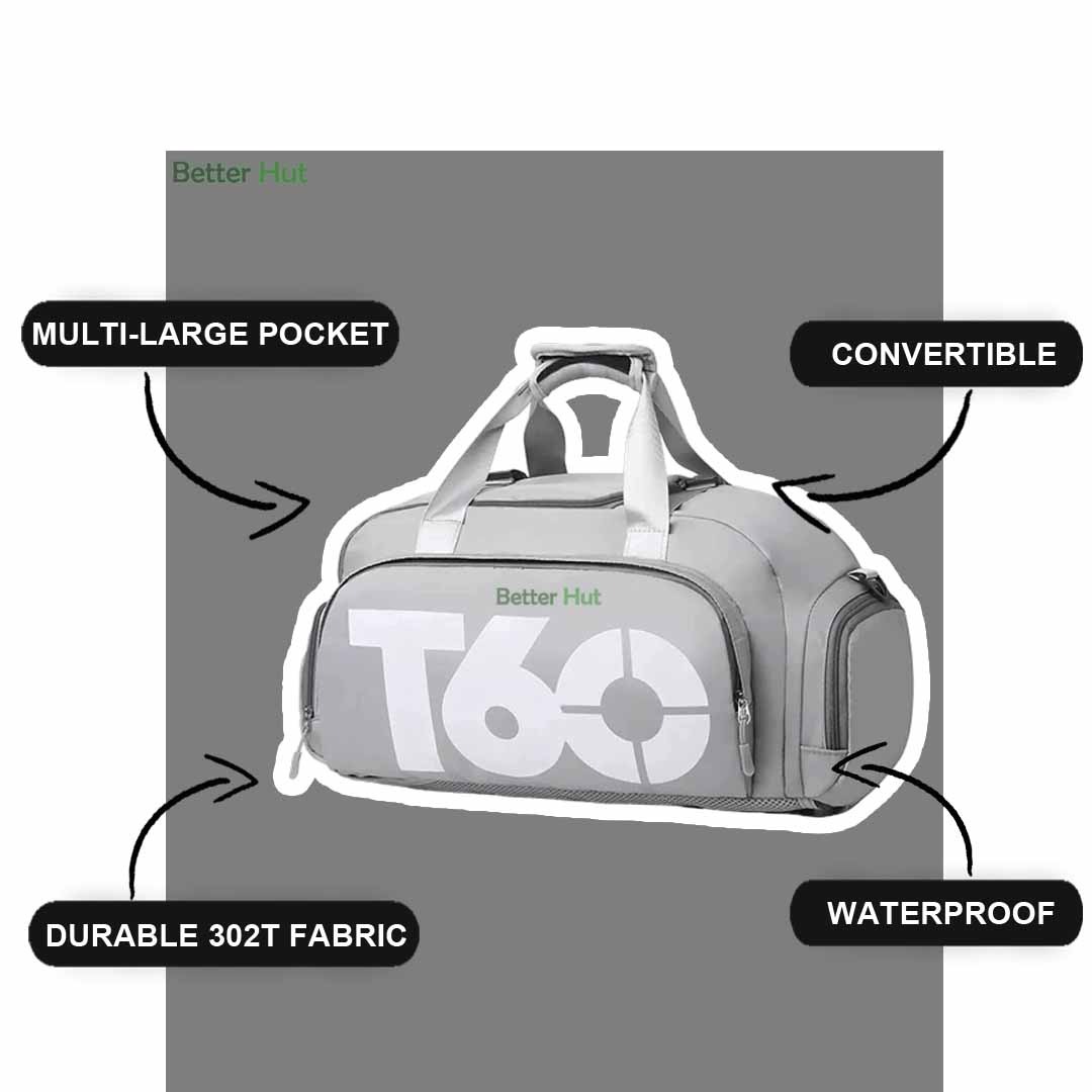 T60 Drawstring Cuffed Backpack Wet Dry Separation Nylon Anti Splash  Swimming Fitness Sports Training Bag - AliExpress
