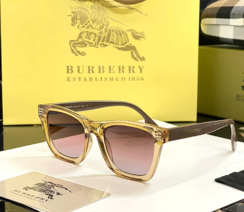 BURBERRY SUNGLASSES ??? BROWN SHADE AVIATOR STYLE 