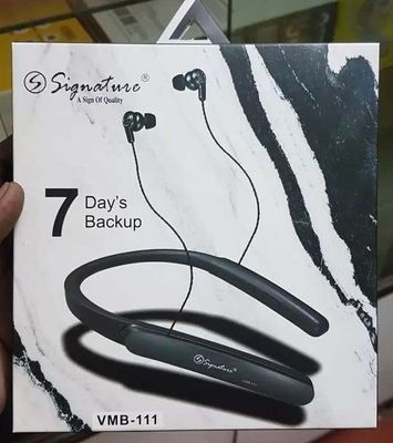 Signature Bluetooth Neckband 7 Days Backup gintaa