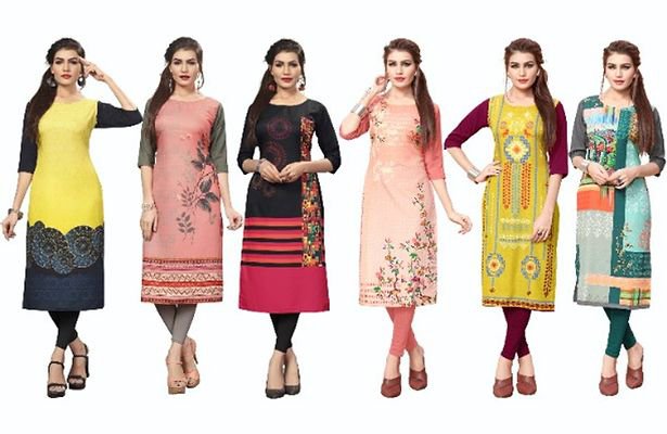 combo pack of long kurtis