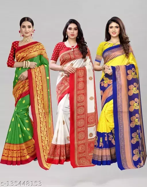 New Very Beautiful White Tussar Silk Saree With 3 Piece Fancy Blouse in  Nagpur at best price by Vastrame - Justdial