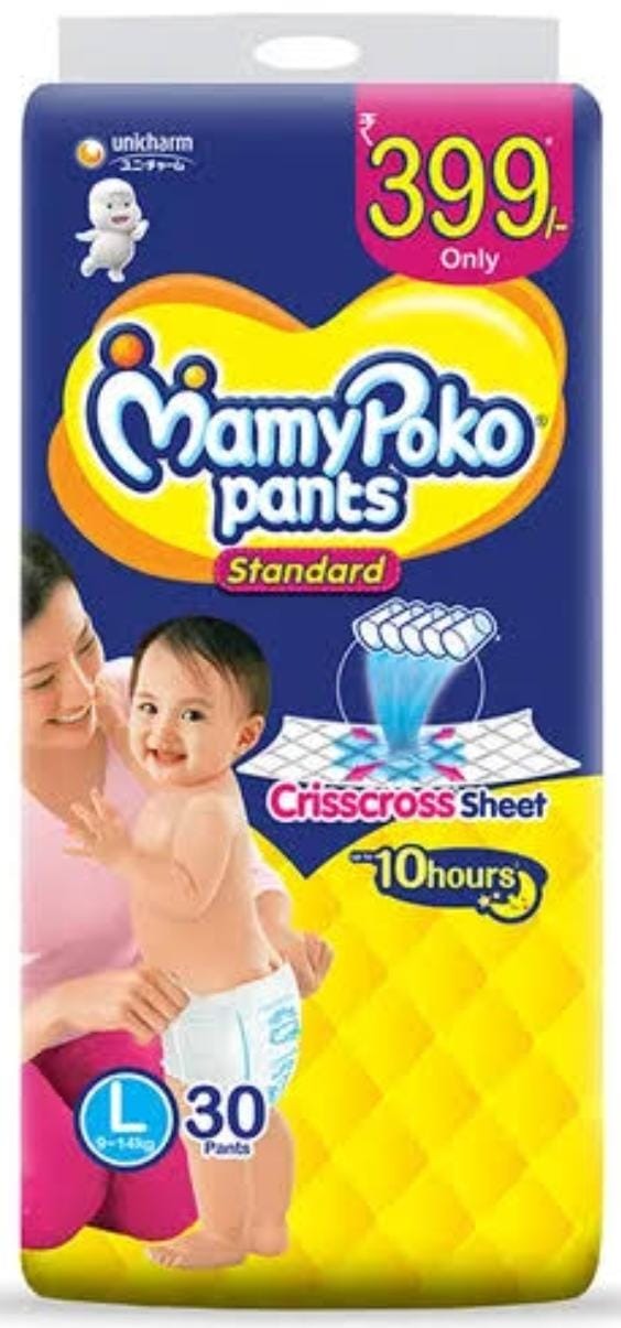 MAMY POKO Pants Extra Absorb Large Size (L-8) - L Price in India - Buy MAMY POKO  Pants Extra Absorb Large Size (L-8) - L online at Shopsy.in