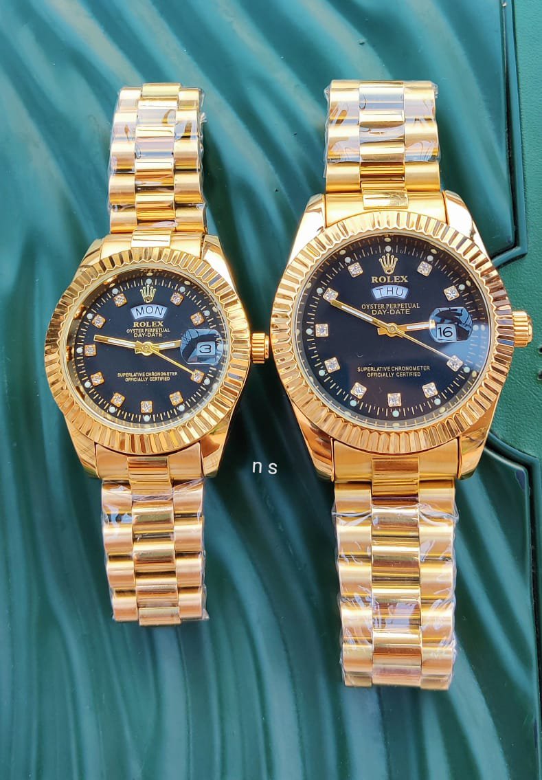 Buy Premium Diamond Dial Rolex Couple Watch (UG106)