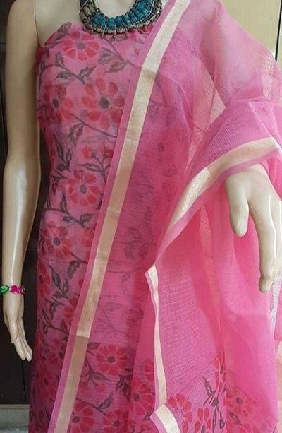 Cotton Embroidered Kota Doria Dress Material Manufacturers at Rs 600 in Kota