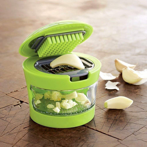 5368 1100 ML 2 IN 1 PUSH UP CHOPPER WITH BLENDER AFFIXED WITH 6 SHARP BLADE, VEGETABLE AND FRUIT CUTTER WITH EASY PUSH AND CHOP BUTTON