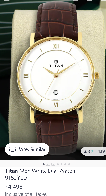 Titan watch clearance for old man