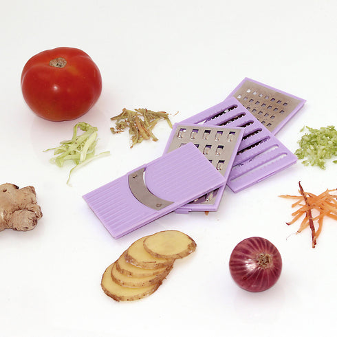 4 In 1 Plastic Vegetable And Fruit Grater And Slicer For Kitchen (2650)