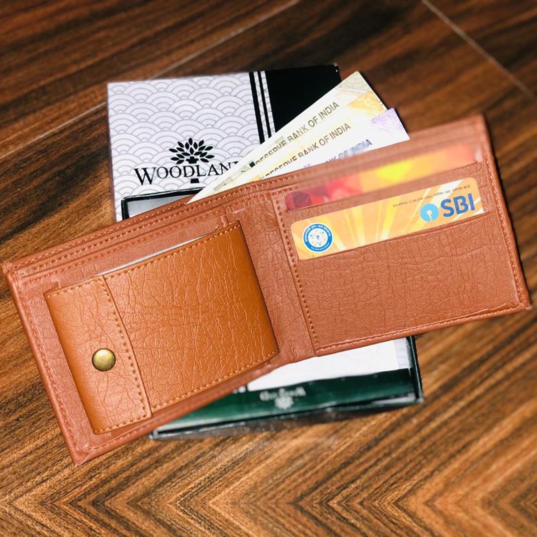 Buy Woodland Men Blue Solid Two Fold Leather Wallet - Wallets for Men  7030265 | Myntra