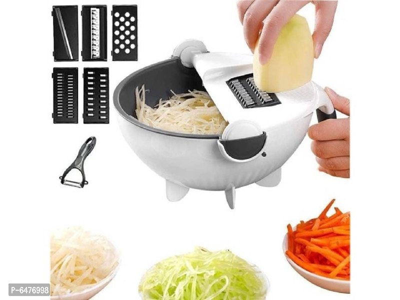 9 in 1 Multifunction Magic Vegetable Cutter with Drain Basket Large  Capacity Vegetable Chopper