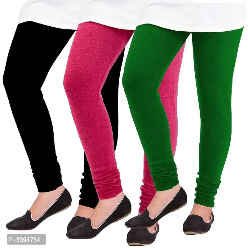 Buy Women Leggings Multi Color Combo Pack 3 (M, Black-MEROON-RED) at  Amazon.in