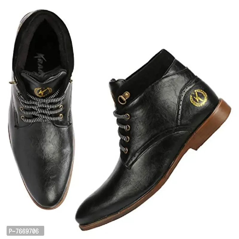 Kraasa men's clearance synthetic leather boots