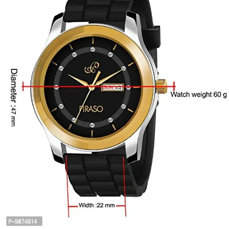 Piraso analogue black on sale dial men's watch