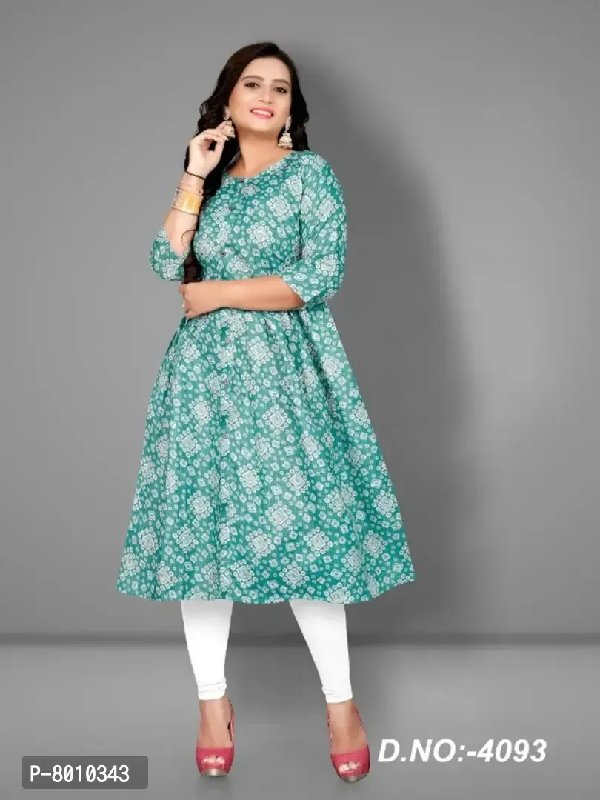 Simple cotton outlet anarkali kurtis