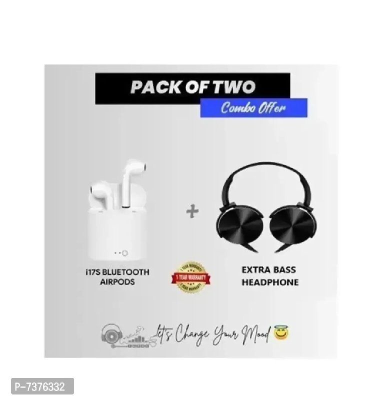 LEZZIE I7 TWS AIRPOD EXTRABASS BLUETOOTH HEADPHONE COMBO OFFER