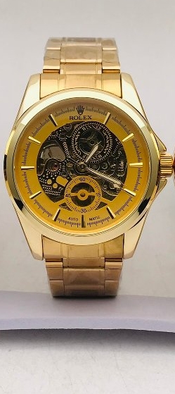 Rolex Gold Dust Automatic Mechanical Transparent Skeleton Watches