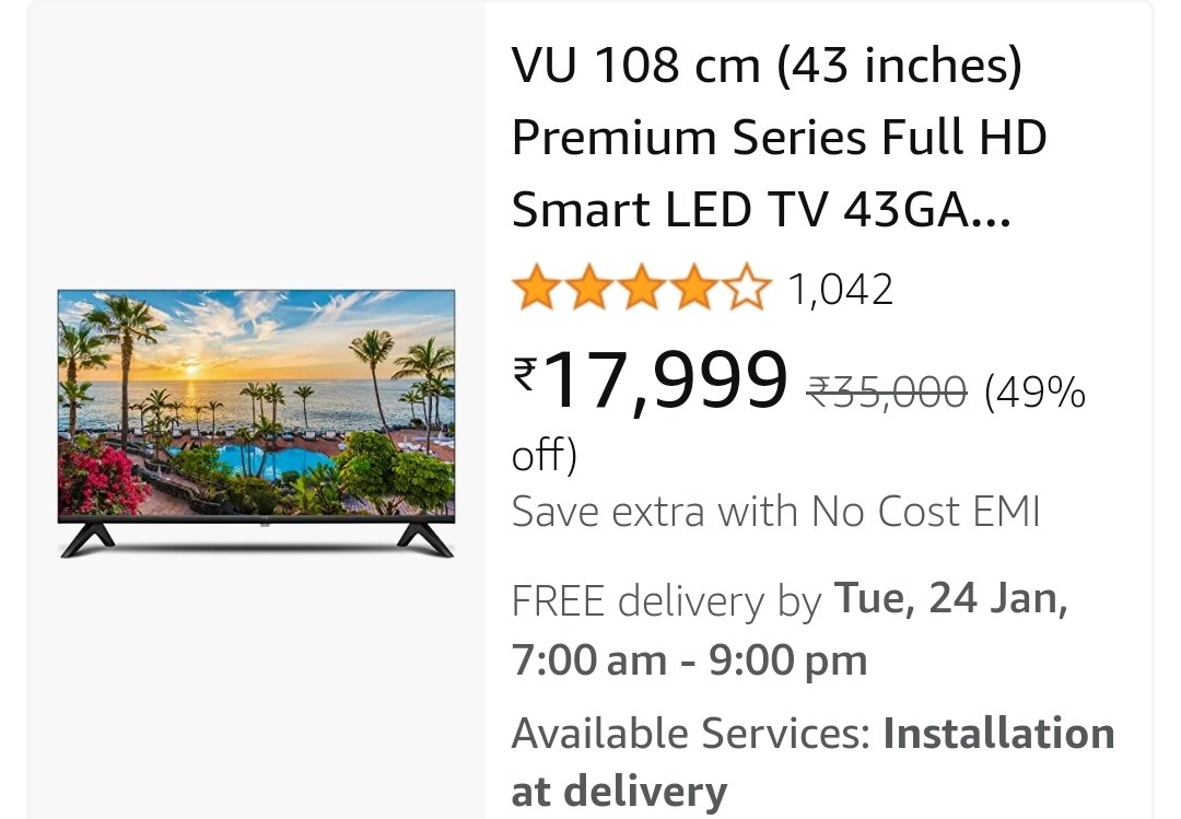 Amazon prime on vu sales tv