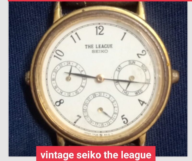 Vintage 1986 SEIKO Quartz watch [THE LEAGUE] 7F26-6000 Sapphire crystal in  mumbai 