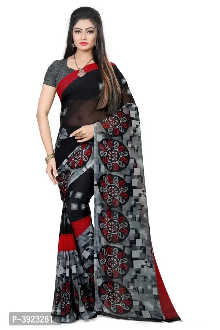 Swastik Creation Casual Wear Printed Synthetic Saree, 6.3 m (with blouse  piece) at Rs 250/piece in Surat