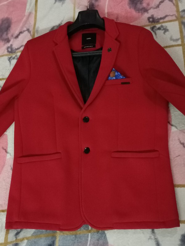 Zara Men Coat Red Party Wear Perfect Fit For L And Xl | Gintaa.Com