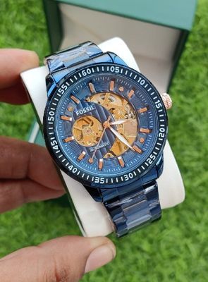 Fossil skeleton watch online blue