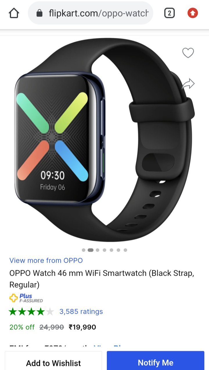 OPPO Watch (Wifi) - 46mm Smartwatch