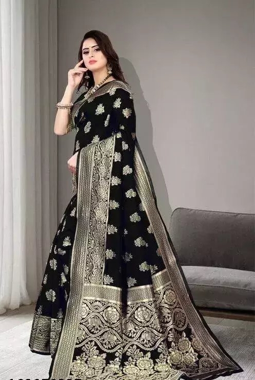 Pure Katan Silk Banarasi Saree Price - Designer Sarees Rs 500 to 1000 -  SareesWala.com