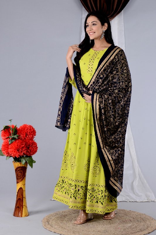 Beautiful Black Anarkali Salwar Kameez Flare Kurta Palazo Suit Readymade  Dresses | eBay