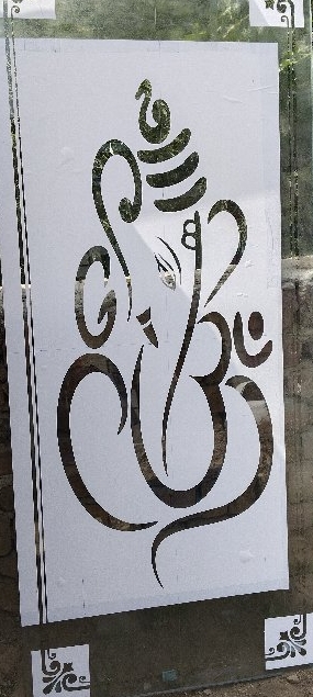 glass painting ganesh ji