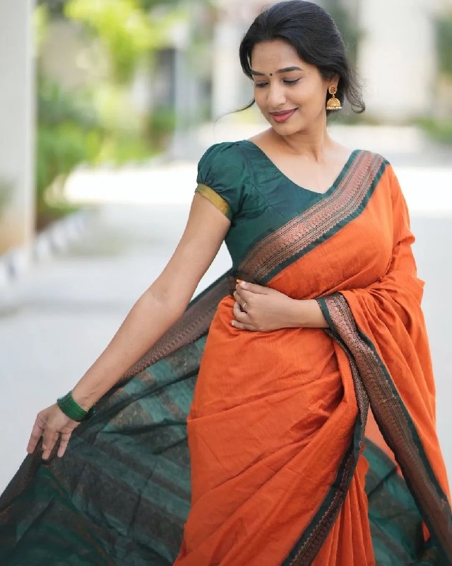 kalyani cotton in 2024  Bridesmaid saree, Cotton saree blouse
