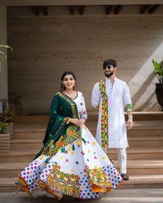 Shop Online Designer Couple Combo Set Lehenga Choli & Kurta Pajama -  Shivani Style House UK