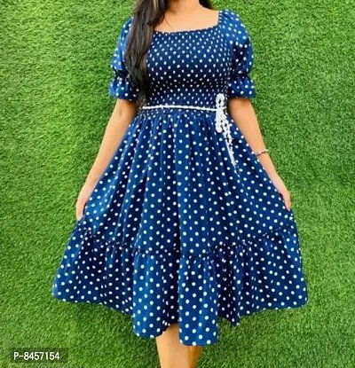 Polka dot casual clearance dress