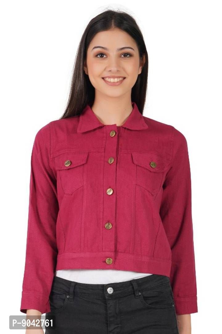 VINTAGE WINE RED / MAROON DENIM JACKET, Women's Fashion, Coats, Jackets and  Outerwear on Carousell