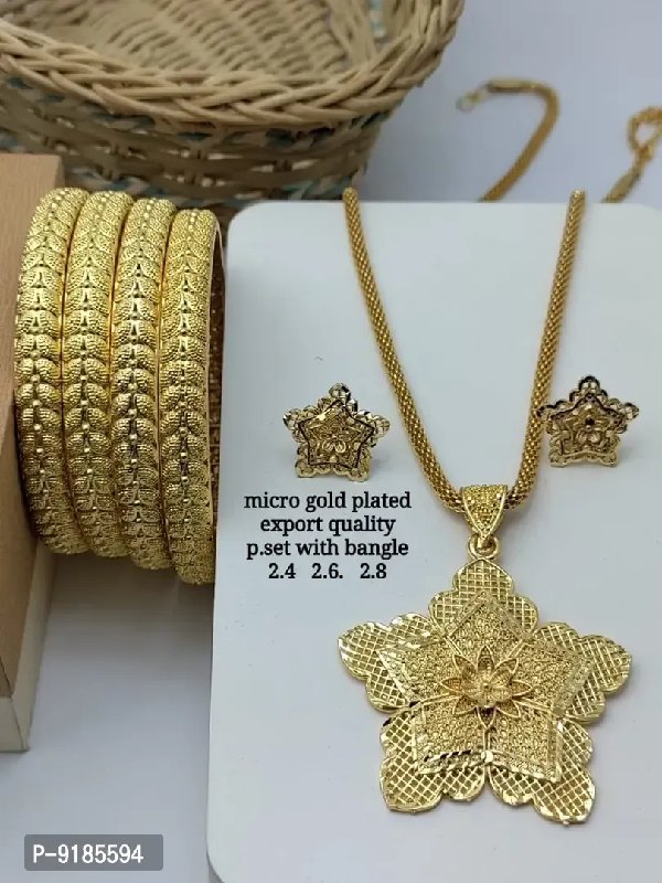 Micro gold hot sale plated jewellery