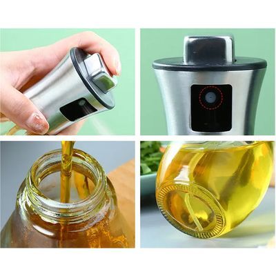 Olive Oil Dispenser Bottle Oil Sprayer Dispenser Vinegar Sprayer Dressing  Spray Portable, Grilling Olive Oil Glass Bottle 200ml, For Kitchen, Cooking