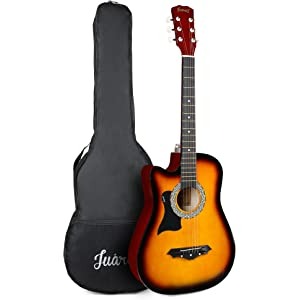 Juarez deals acoustic guitar