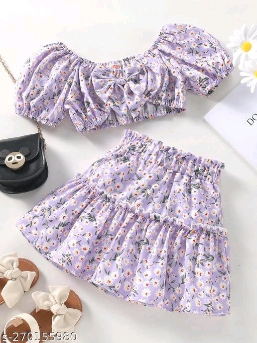 Baby skirt 2024 and blouse