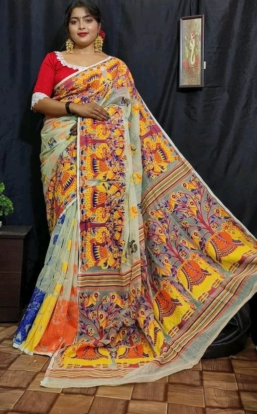 Kantha Hand Embroidery Silk Saree Sari Hand Stitch Silk mark Certified W/  Blouse | eBay